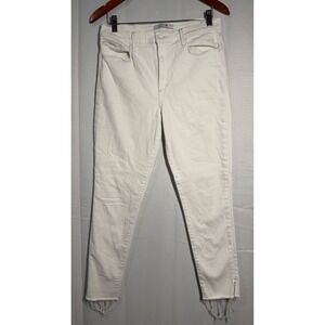 Joes Jeans High Rise Skinny Ankle White Denim Jeans Womens Size 32